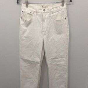 Madewell The Perfect Vintage Wide-Leg Crop Jean in White